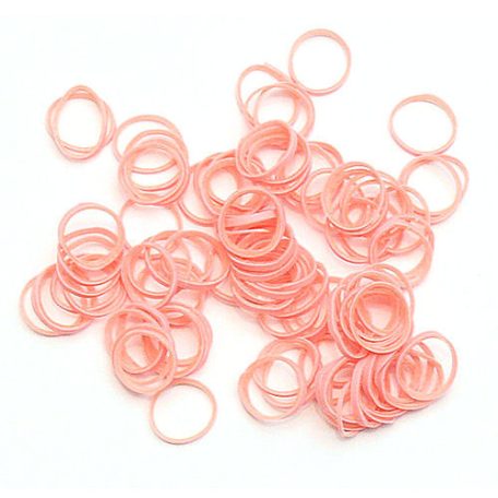 Hajgumi, rózsaszín, Ø 9 mm, 100 db