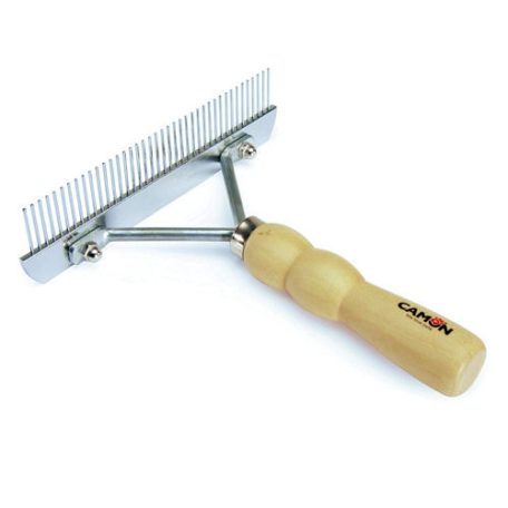 Gereblye alakú, fanyelű fésű