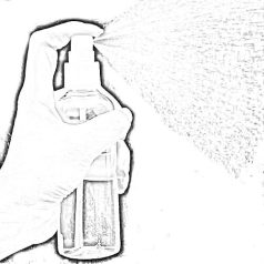 Filcbontó és nercolaj spray